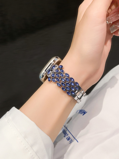 Starry Eyes Owl Feather Stainless Steel Band