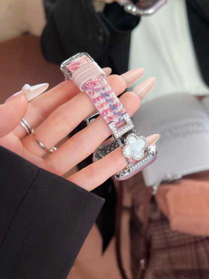 Four-leaf Clover Woolen Leather Band