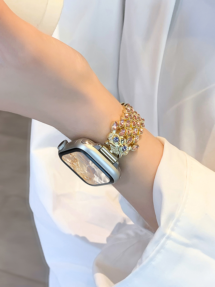 Starry Eyes Owl Feather Stainless Steel Band