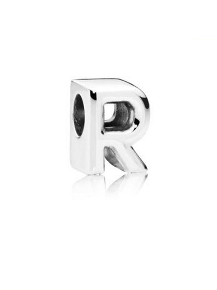 Silver English Capital Letters Alloy Beads - Tatanband