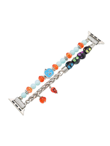 Halloween Skull Luminous Beaded Woven Band