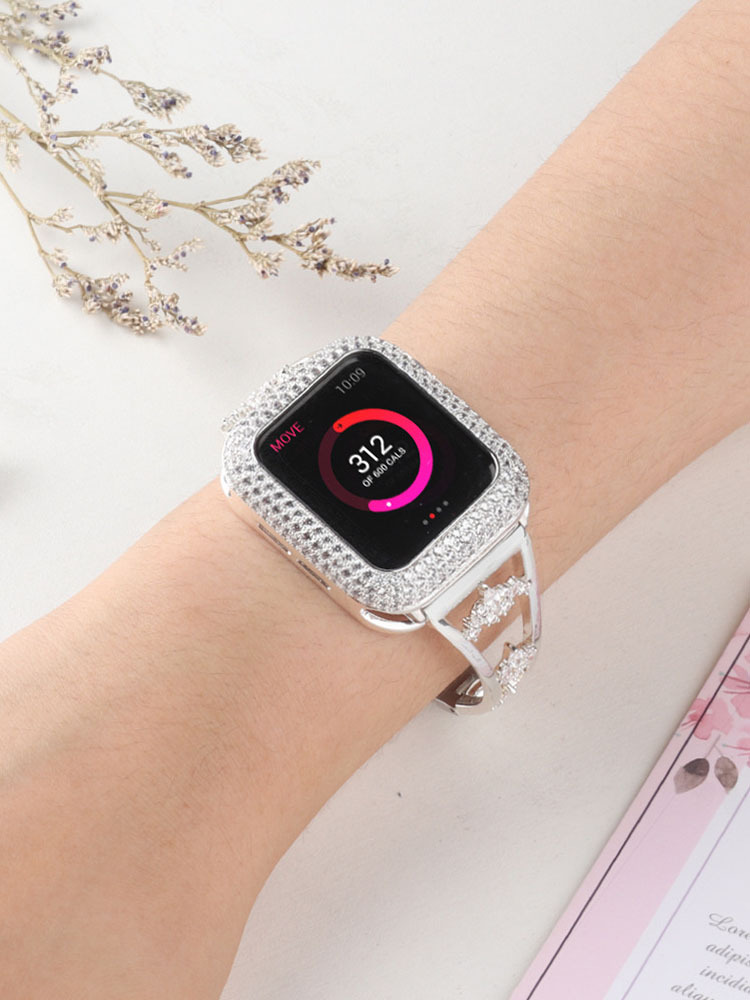 Flower Hollow Diamond Metal Band