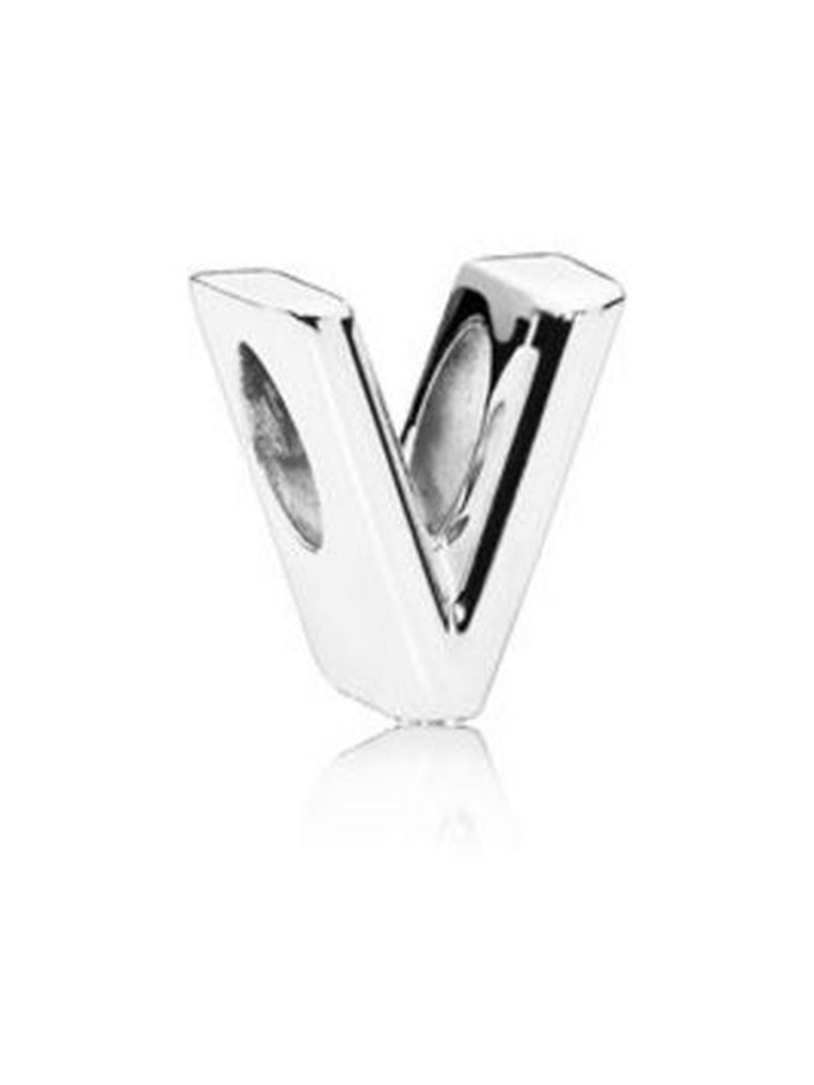 Silver English Capital Letters Alloy Beads - Tatanband