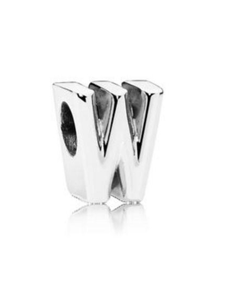 Silver English Capital Letters Alloy Beads