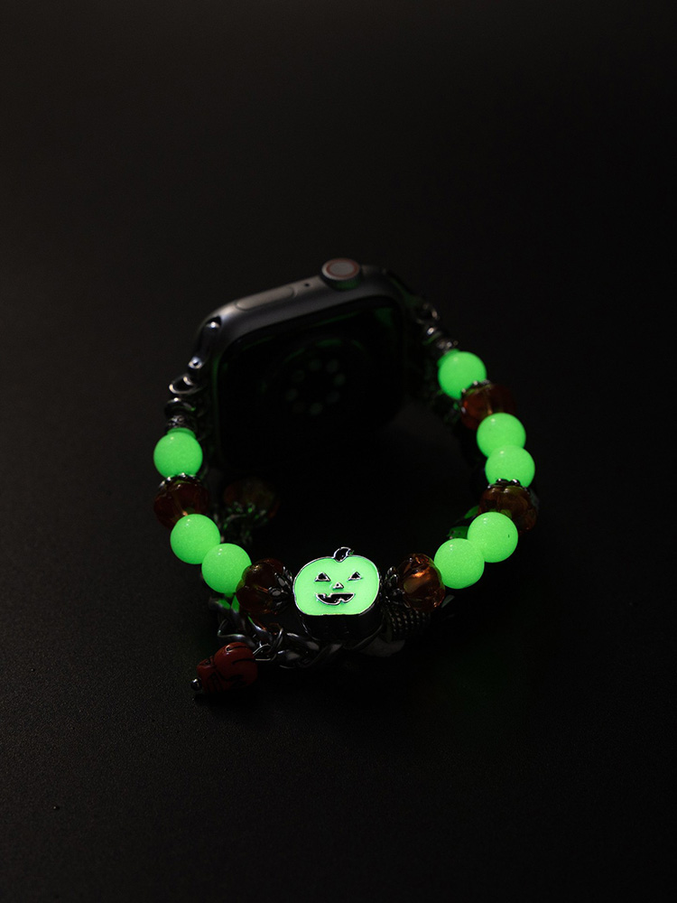 Halloween Skull Luminous Beaded Woven Band