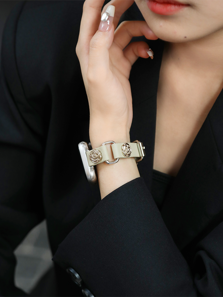 Punk Rivets Leather Band