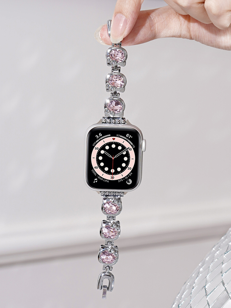 Hello Kitty Zircon Stainless Steel Band