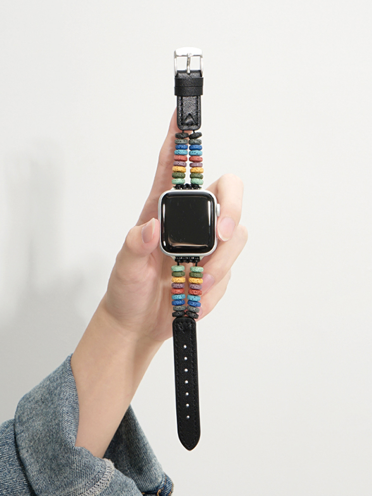 Lava Stone Leather Band