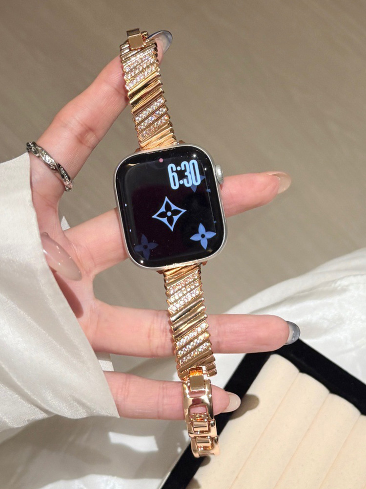 Twill Diamonds Metal Band for Apple Watch