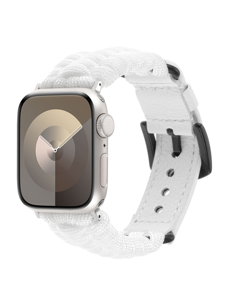 Paracord Braiding Leather Band for Apple Watch