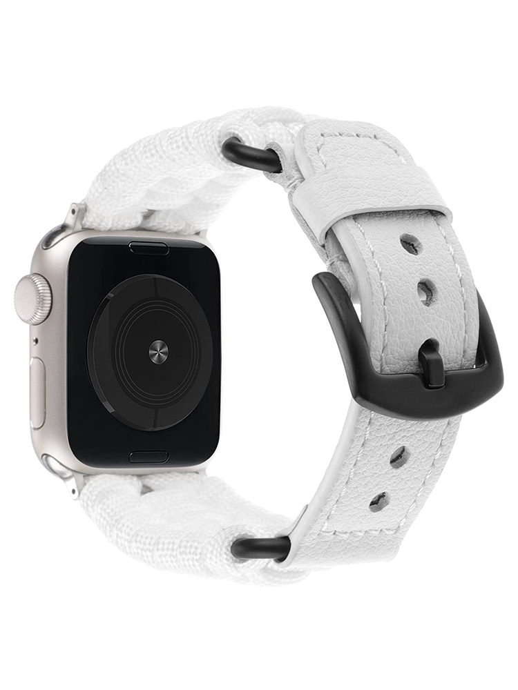 Paracord Braiding Leather Band for Apple Watch