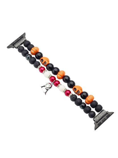 Halloween Ghost Charm Beaded Woven Band