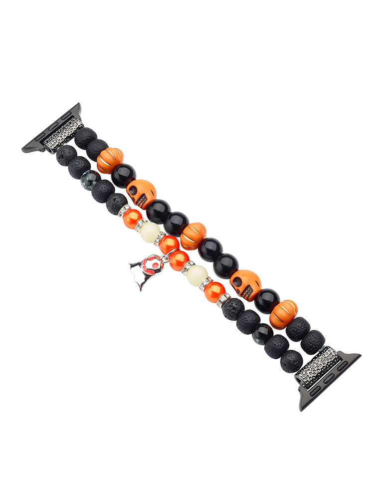 Halloween Ghost Charm Beaded Woven Band