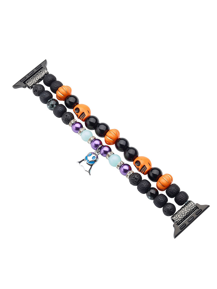 Halloween Ghost Charm Beaded Woven Band