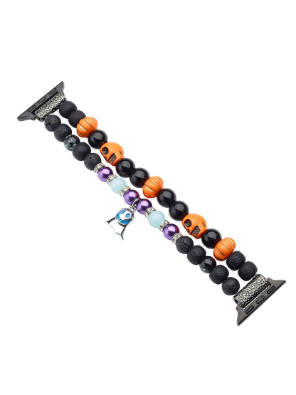 Halloween Ghost Charm Beaded Woven Band