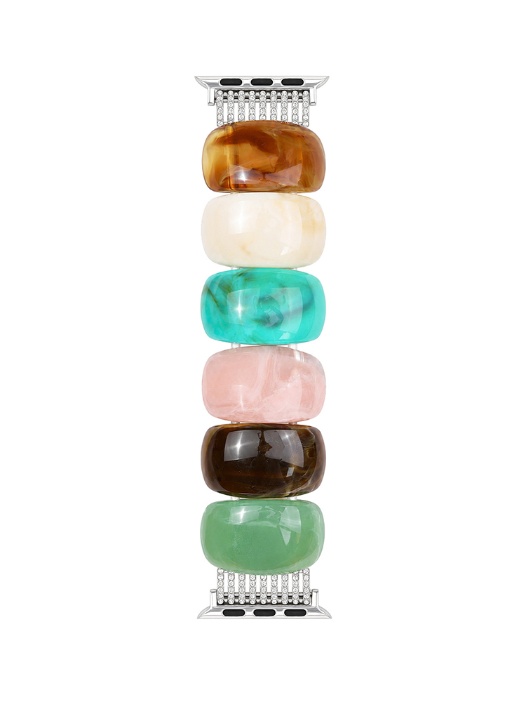 Tie-dye Effect Resin Beads Band for Apple Watch
