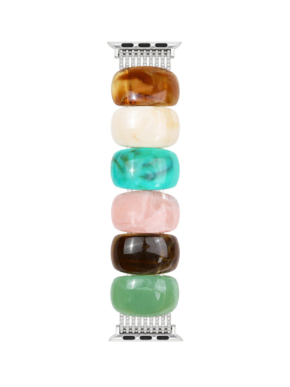 Tie-dye Effect Resin Beads Band for Apple Watch
