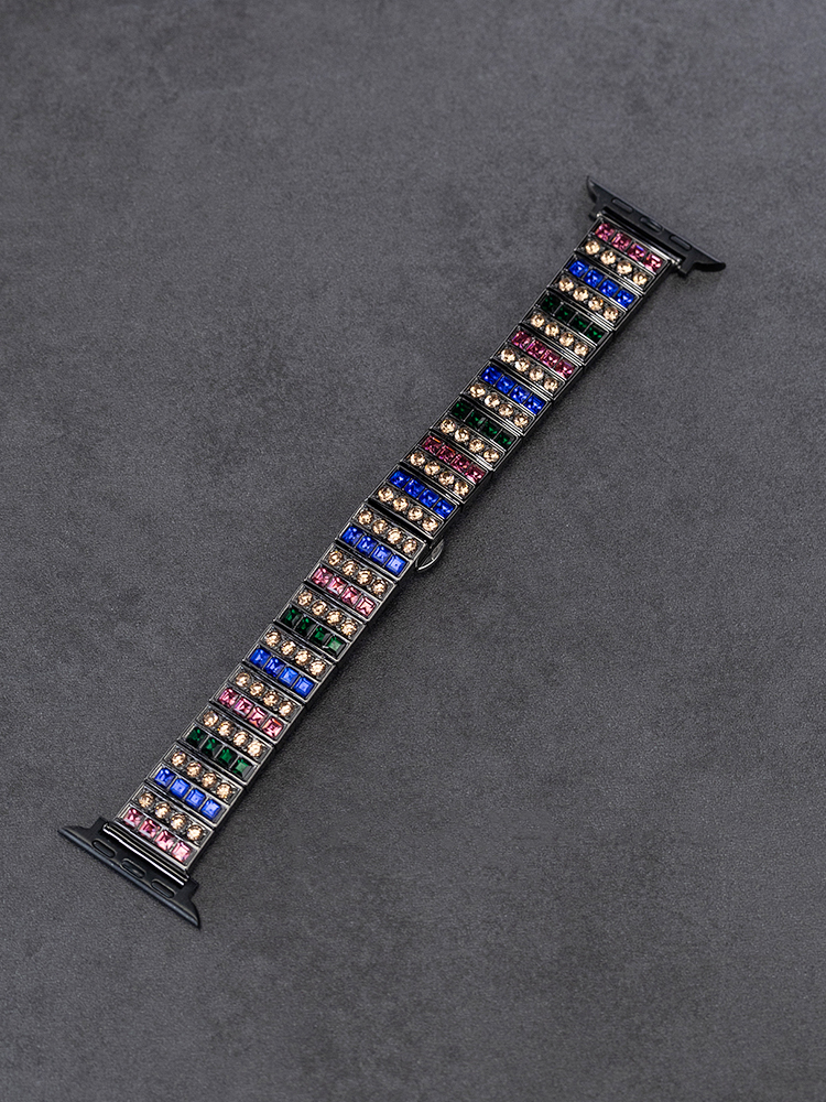 Starry Sky Colored Diamond Stainless Steel Band