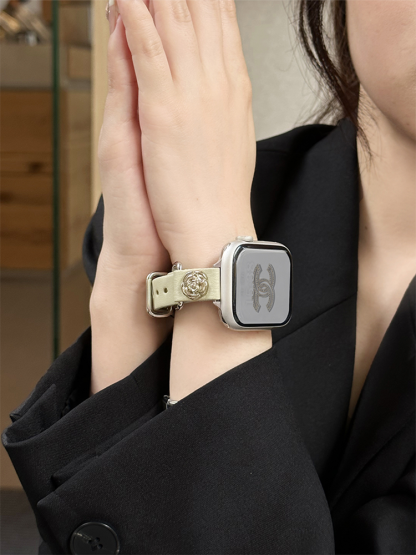 Punk Rivets Leather Band