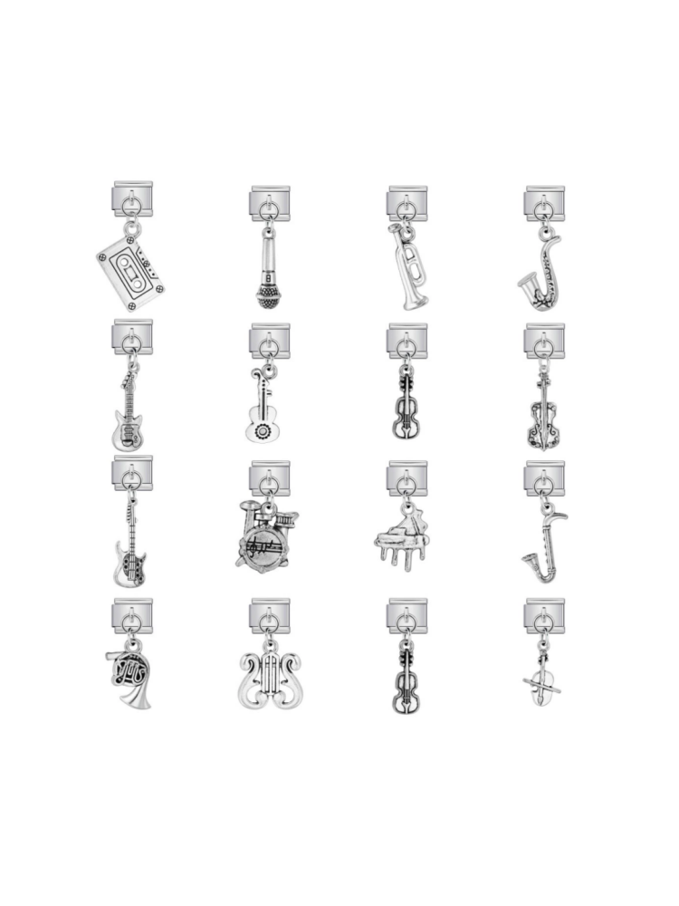 Instrument-Shaped Pendant Modular Charm