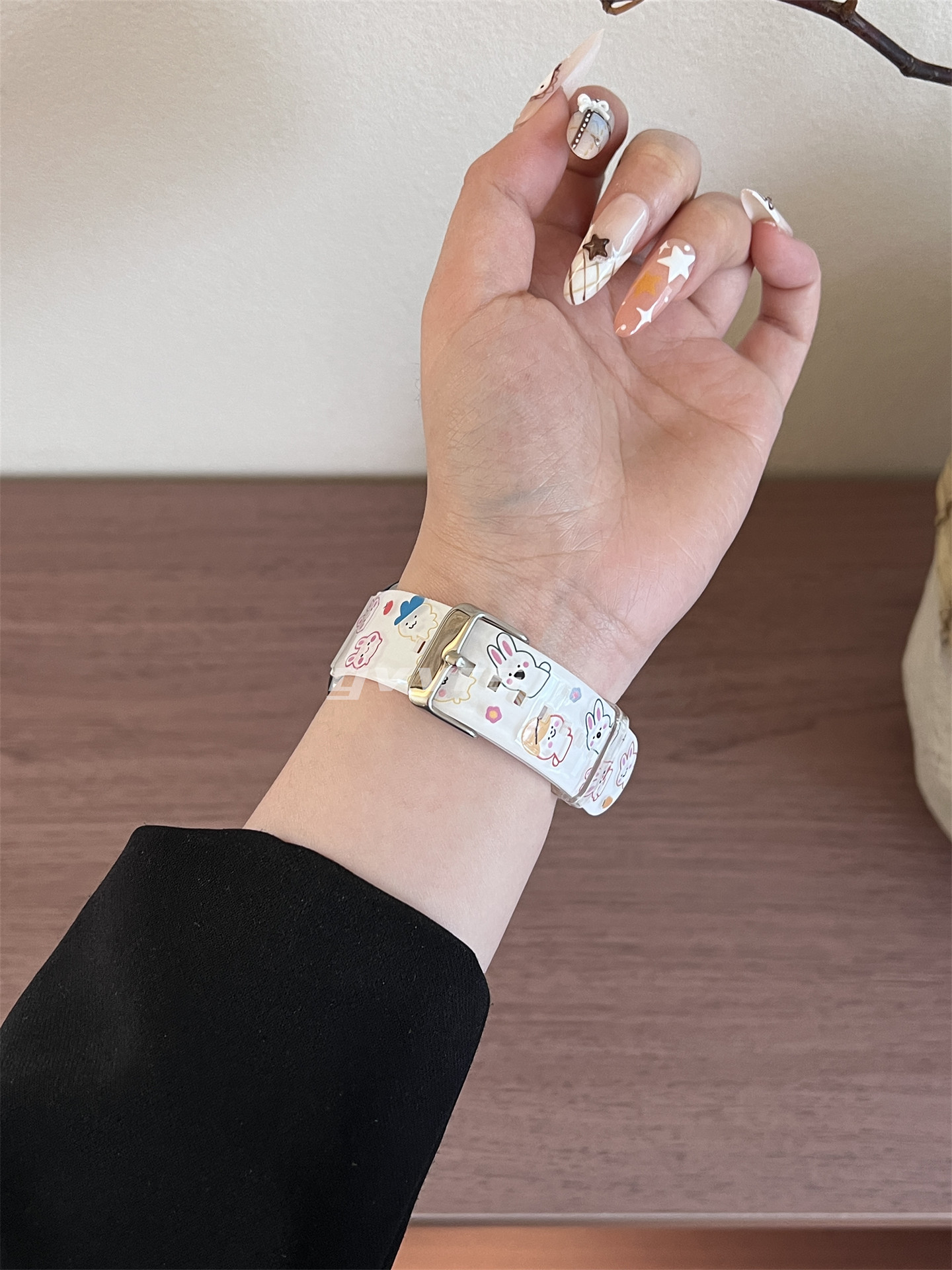 Easter Series White Cute Bunny Silicone Band for Apple Watch