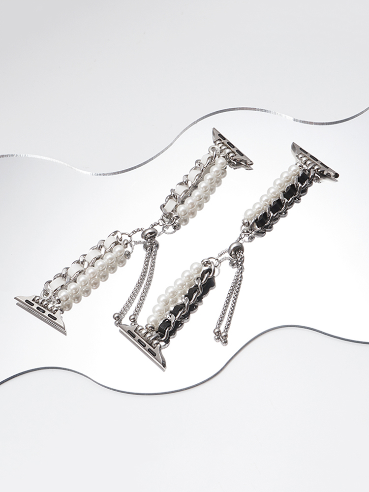 Metal Chain with Pearl Chain Band