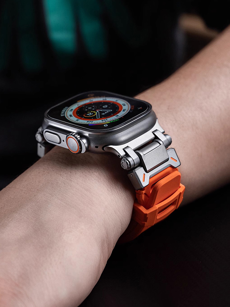Mechanical Style Sport Silicone Band