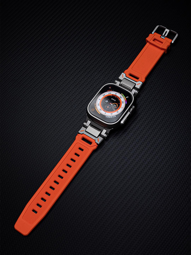 Mechanical Style Sport Silicone Band