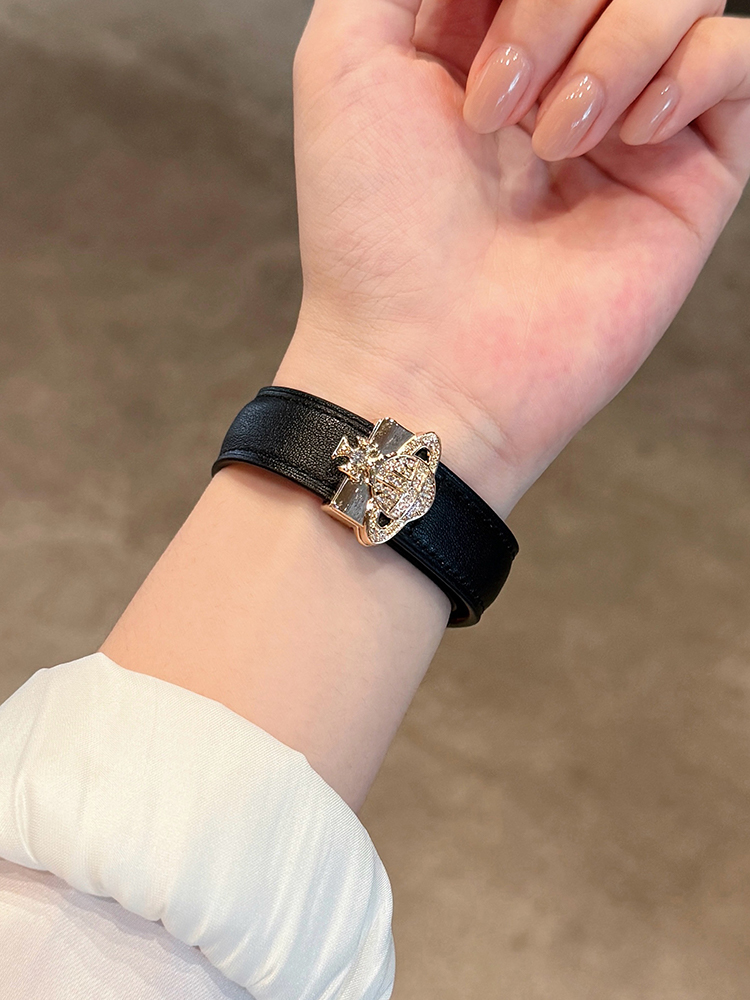 Saturn Magnetic Leather Band