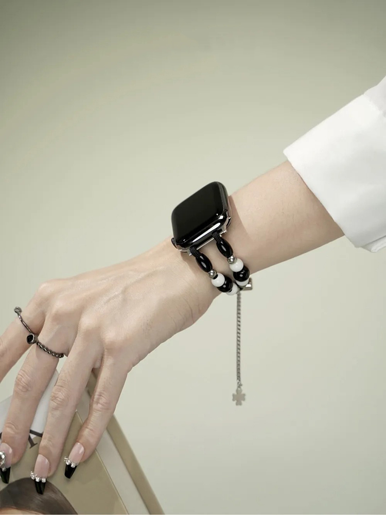 Crystal Agate Beaded Band for Apple Watch