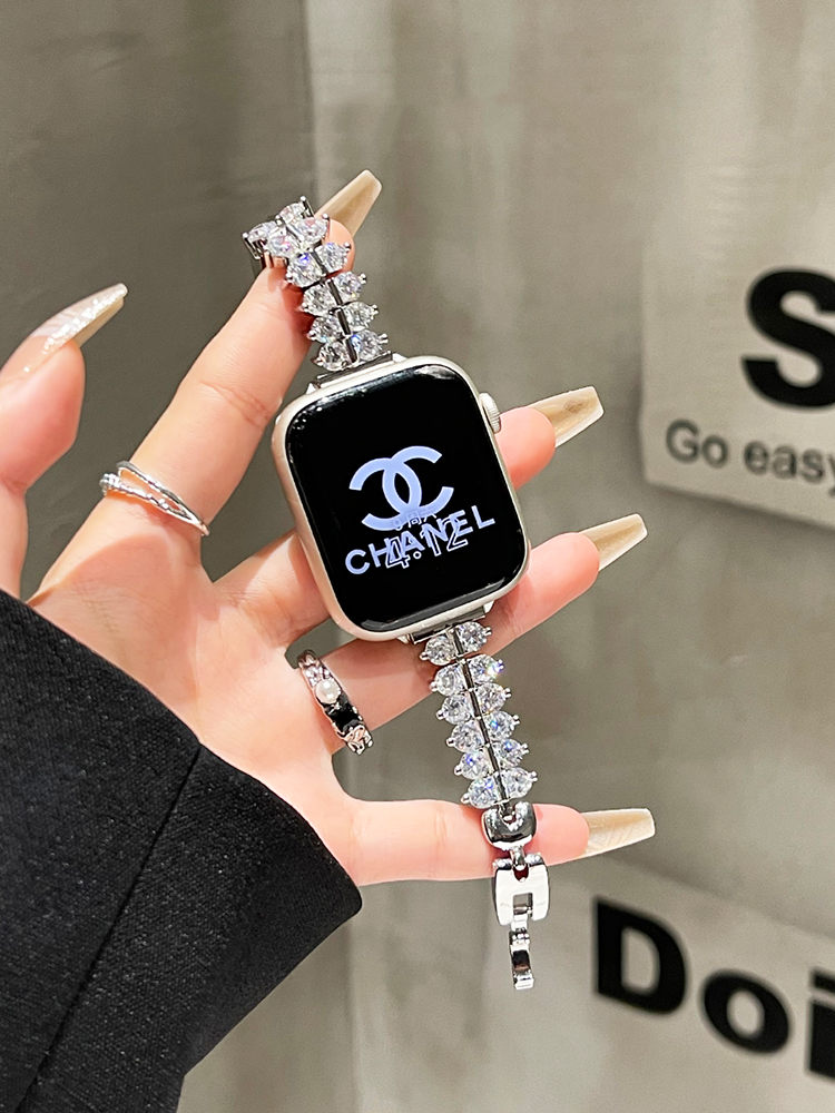 Wheatear Zircon Stainless Steel Band