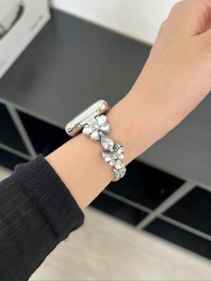 Butterfly Zircon Stainless Steel Band