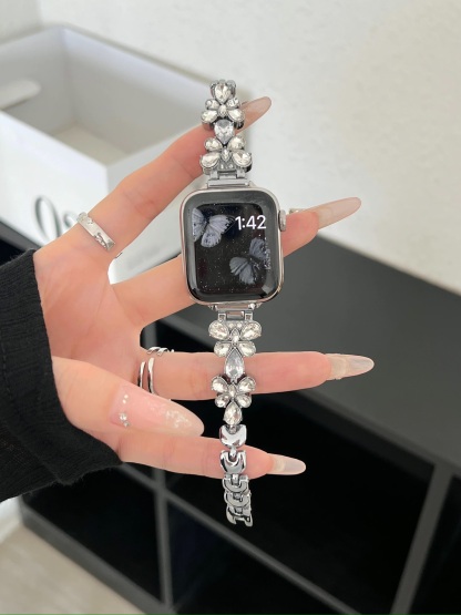 Butterfly Zircon Stainless Steel Band