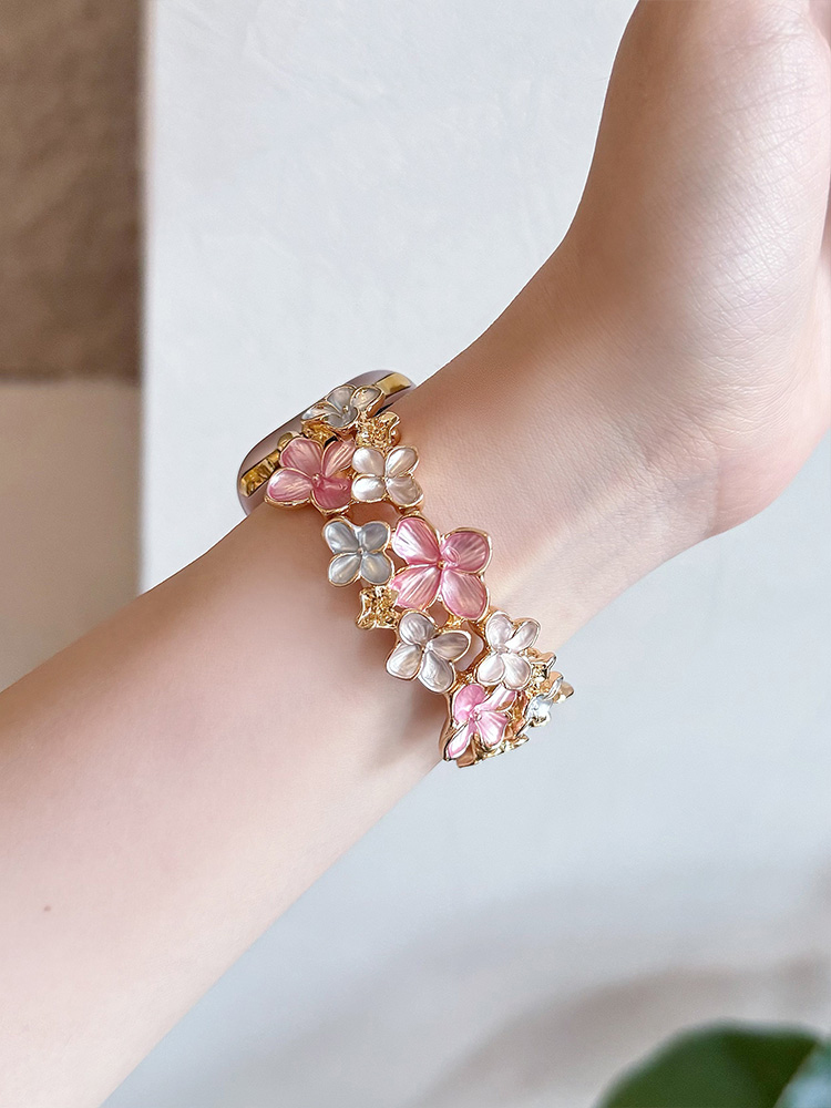 Flower Stitching Stainless Steel Band