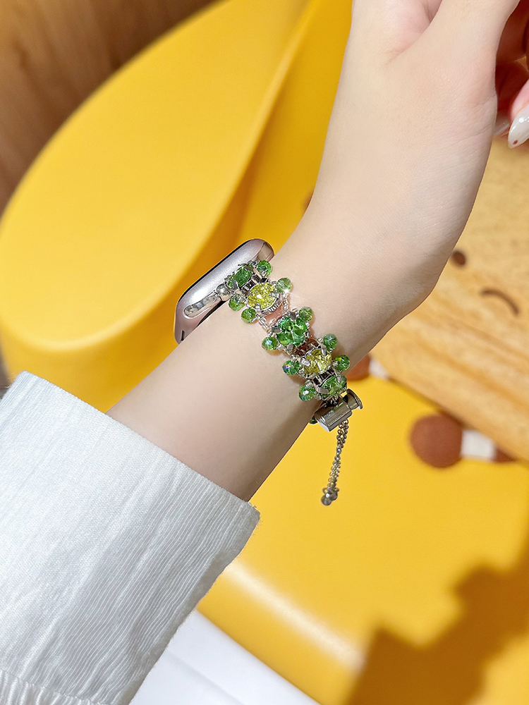 Weaving Zircon Chain Stainless Steel Band-Tatan Band