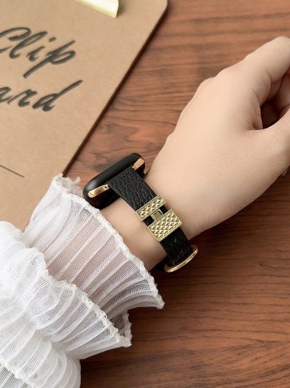 Perfume Bottle Embellished Leather Band