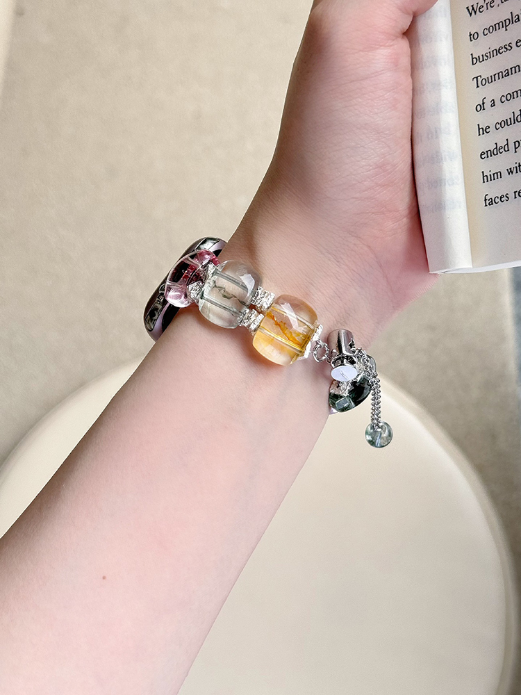 Watercolor Clear Chain Crystal Band