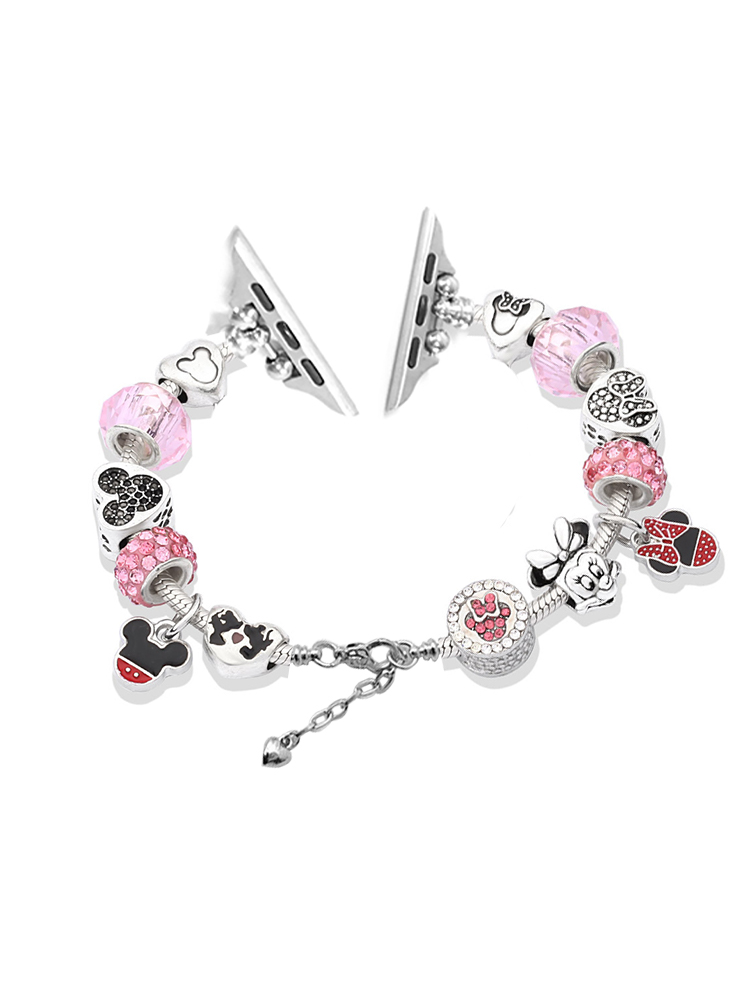 Mickey Charm Style A Crystal Beaded Band