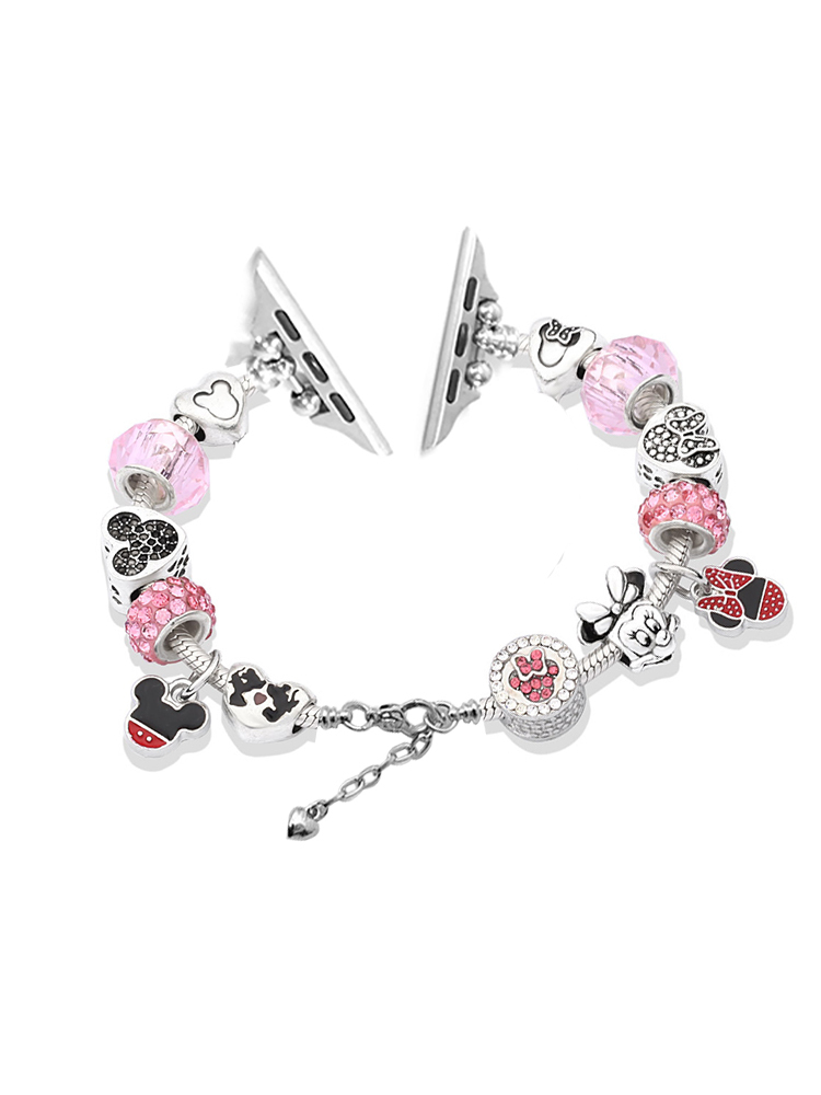 Mickey Charm Style A Crystal Beaded Band