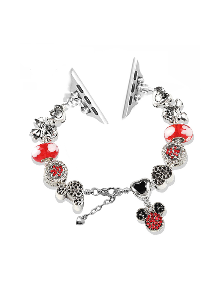 Mickey Charm Style D Crystal Beaded Band