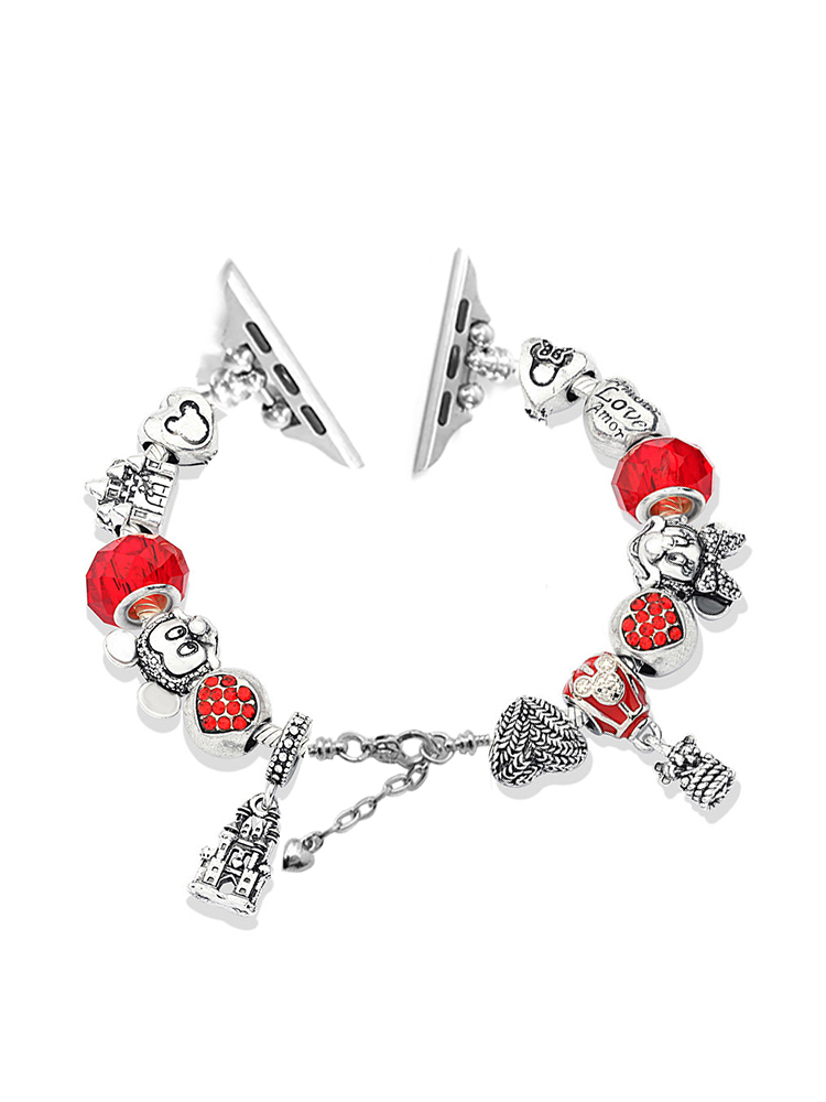 Mickey Charm Style E Crystal Beaded Band