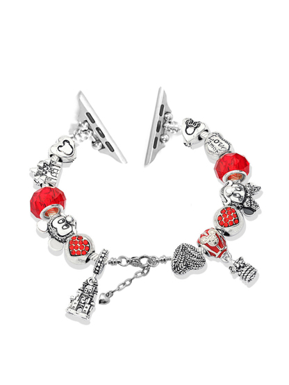 Mickey Charm Style E Crystal Beaded Band