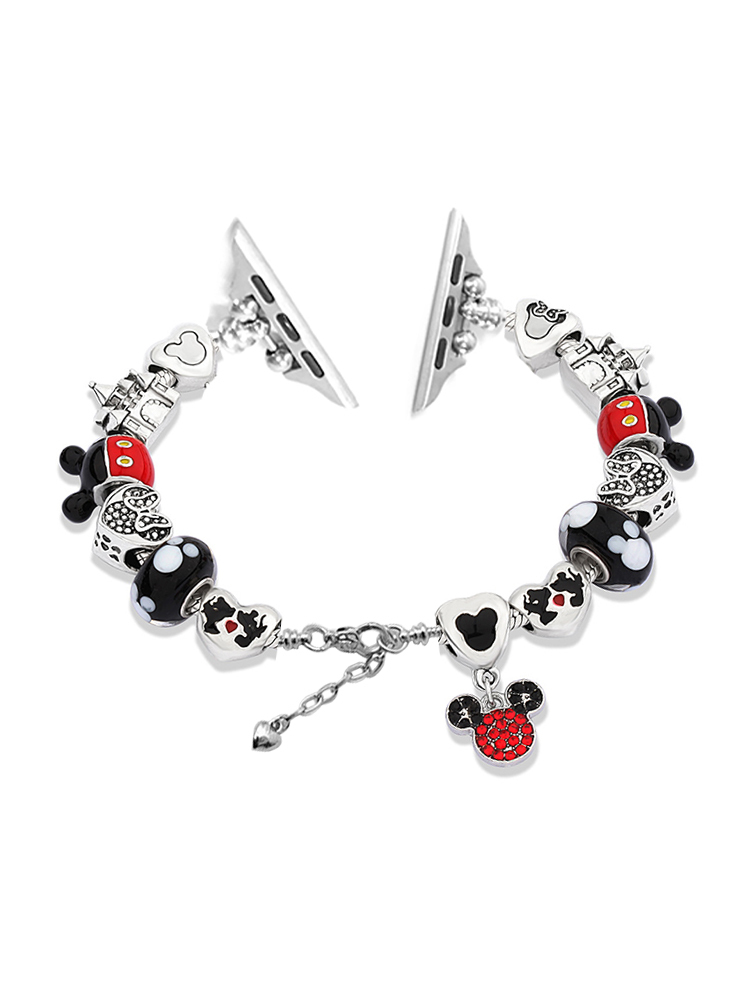 Mickey Charm Style I Crystal Beaded Band