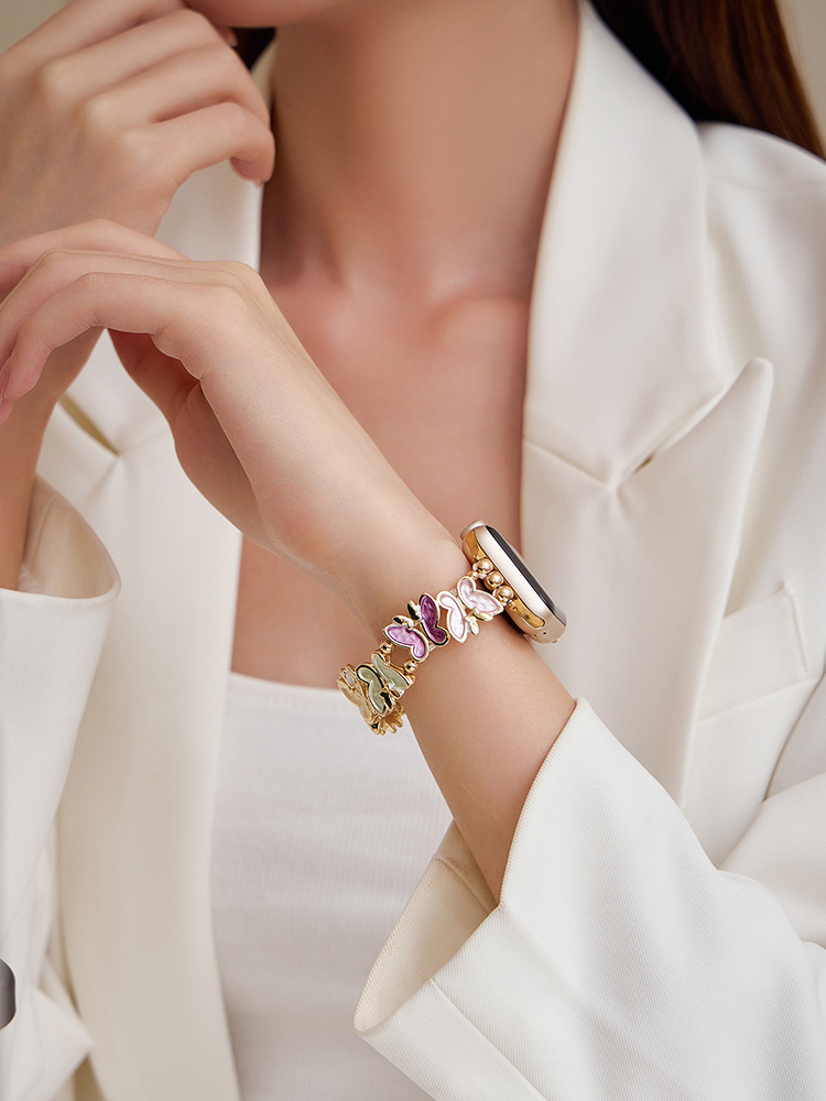 Butterfly Stitching Stainless Steel Band