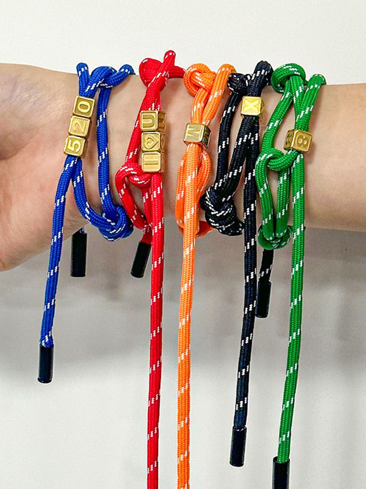 Custom Letters Nylon Rope Band