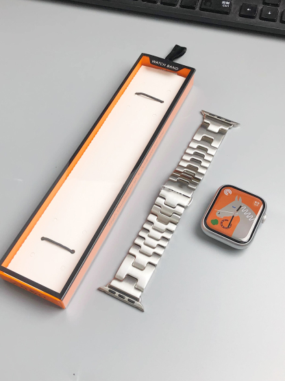 H Frosted Stainless Steel Band