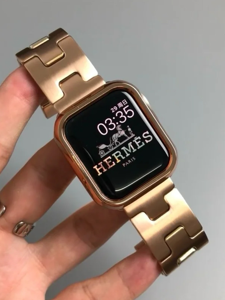 H Frosted Stainless Steel Band