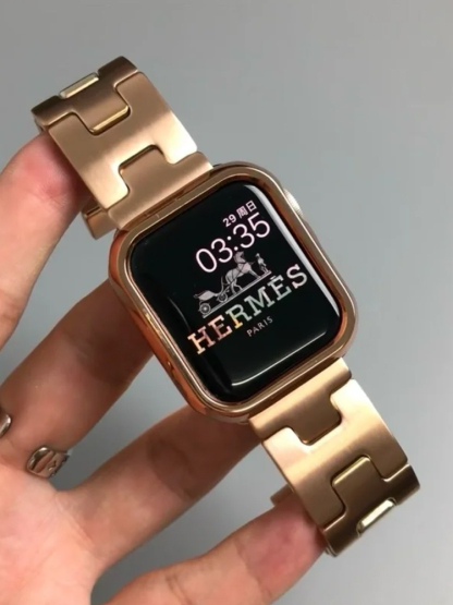 H Frosted Stainless Steel Band