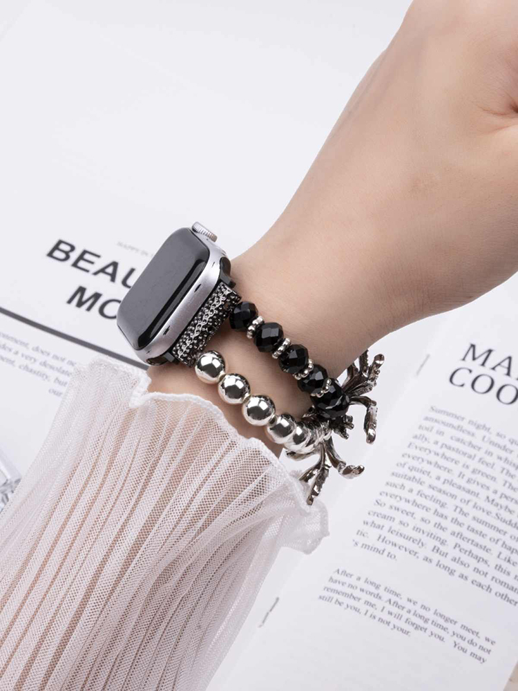 Halloween Giant Spider Beaded Woven Band