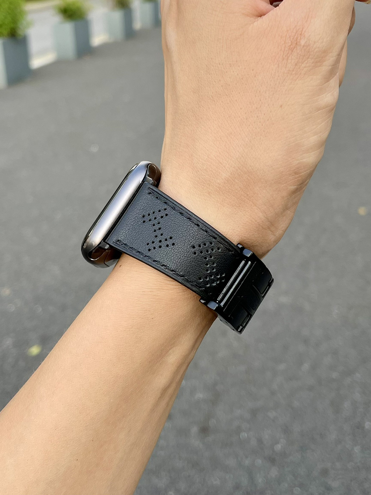H Mesh H Magnetic Buckle Leather Band